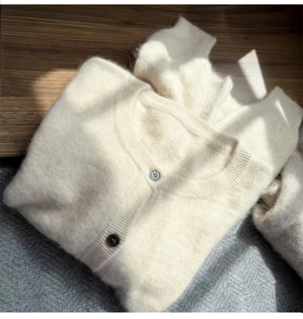 Knitted Wool Knit Cardigan
