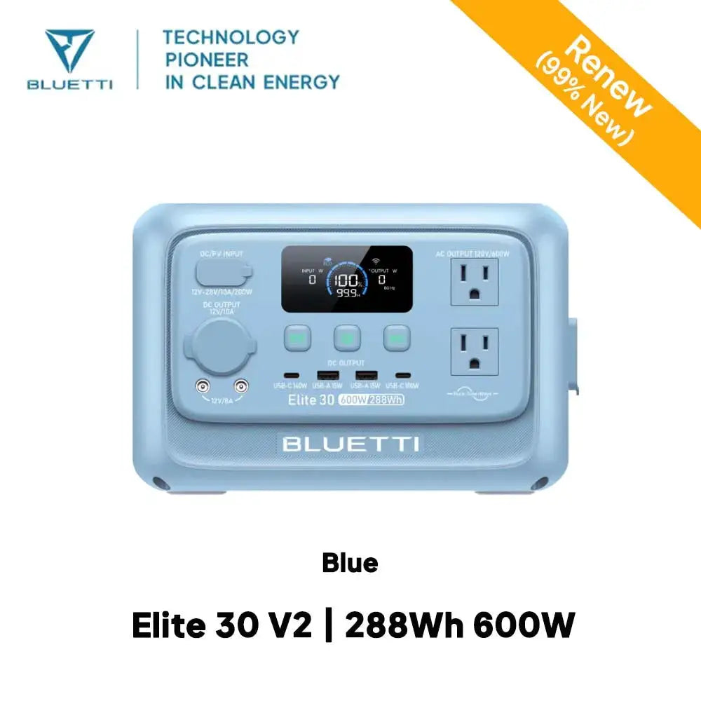 Renew】BLUETTI Elite Portable Power Station Peak Large — product view 9