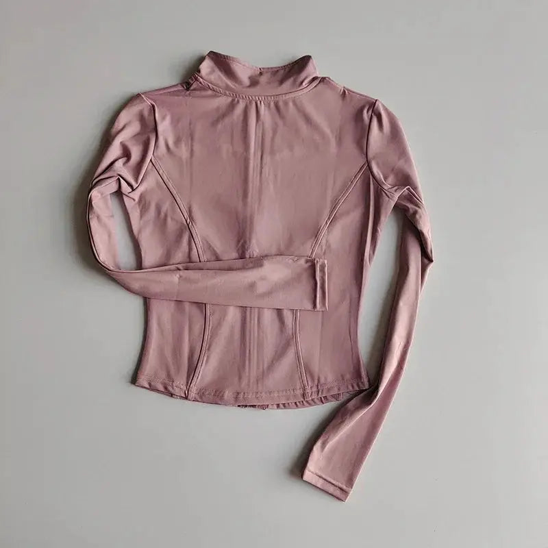 Outdoor Sports Long Sleeve Women Slim Yoga Top For Active