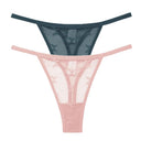 Mesh Elegance Thong Panties Stylish Intimates Set for Women