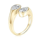 Gold Filled Moissanite Open Ring