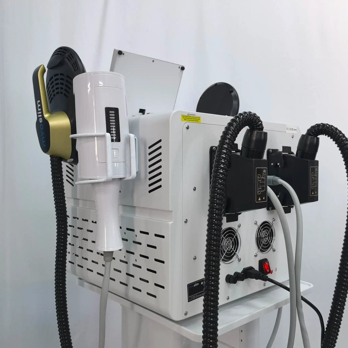 MYOslim, 6500W, EMS Body Sculpt Machine, RF Roller, HI-EMT, Muscle Building, Fat Reduction, Hip Lifting, Facial Contour