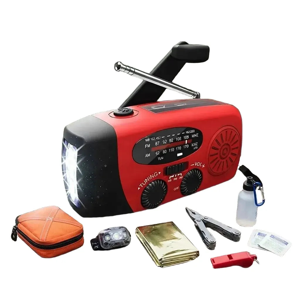 Solar Hand Crank Emergency Radio — product view 1