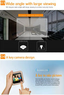 Discreet 2.4 Inch Hidden Peephole Viewer With 120 Degree Camera See Who Is There