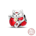 Red Series Charm Beads Sterling