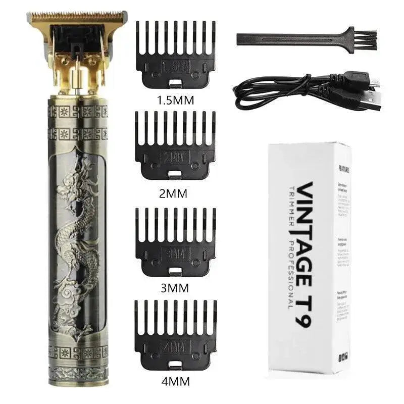 T9 USB Hair Clipper Kit Precision Grooming With Nozzles