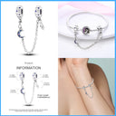 Sterling Silver Sparkling Zircon Star