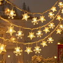 Enchanting Waterproof Snowflake LED String Lights for Holiday Decor