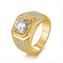 Timeless Moissanite Statement Ring For Men