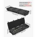 Hard Rifle Case Lockable Foam Insert