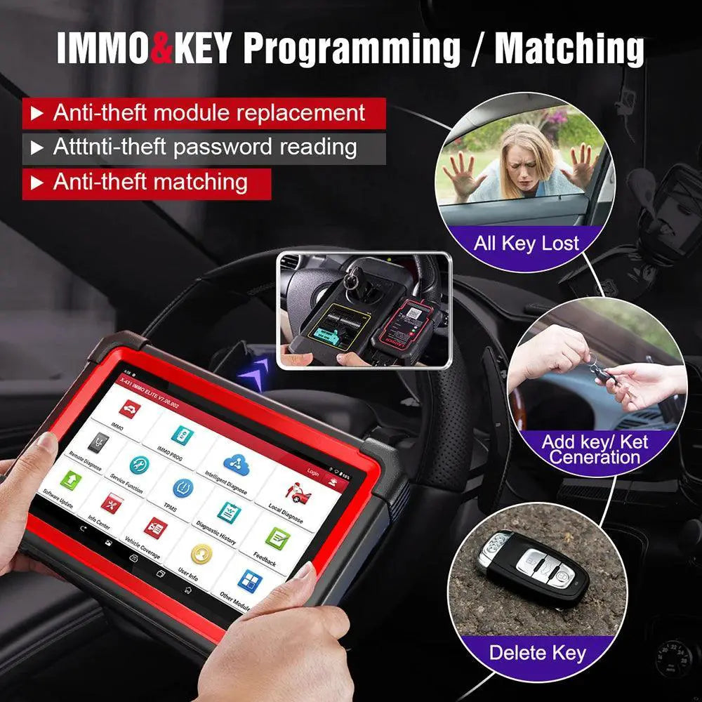 Launch X431 IMMO Plus XPROG 3 OBD2 Diagnostic Tool Kit