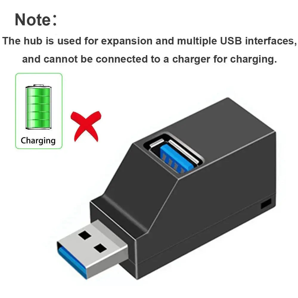 USB Hub Splitter 3 Ports For PC High Speed Connectivity