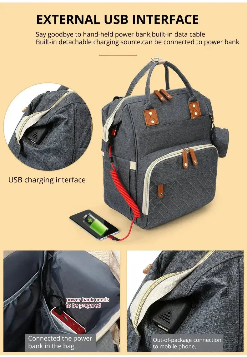 Waterproof Diaper Backpack for Parents — product view 10