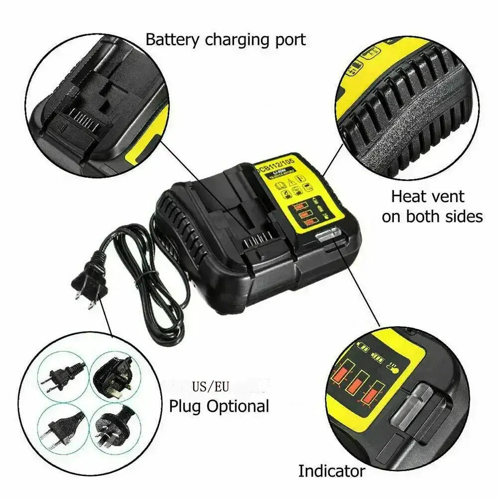 DCB112 2A Fast Lithium Charger for Dewalt Batteries