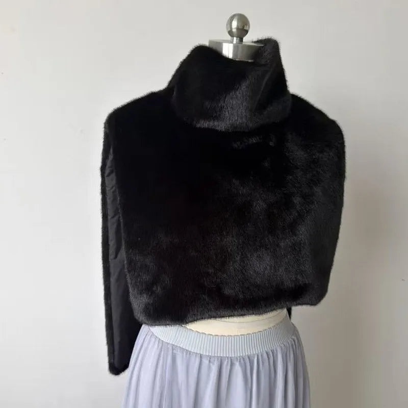 Cropped Long Sleeve Pocket Jacket