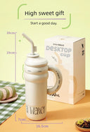 Strawberry Life 1300ml Giant Insulated Thermos Cup