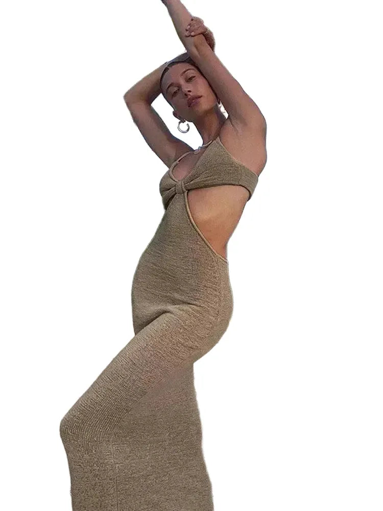 Elegant Backless Maxi Dress for Summer — product view 1