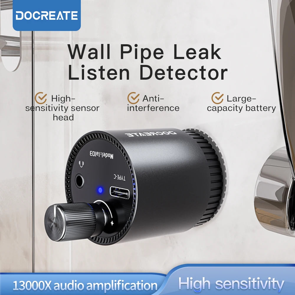 Docreate Mini Leak Detector Sound