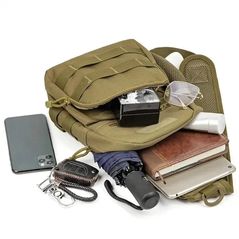 Military Chest Sling Backpack for Trekking and Hiking