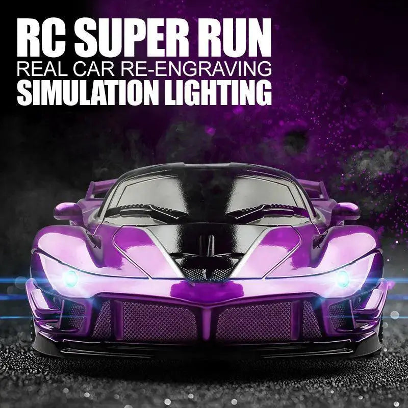 RC Car LED Light Remote Control High Speed Racing Toy