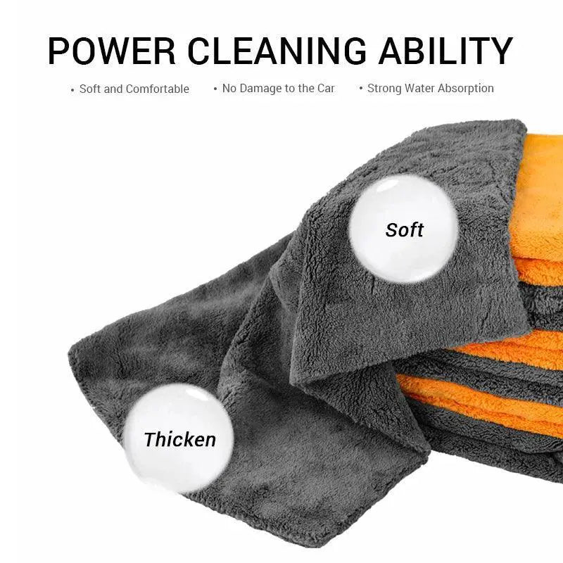 Ultra Plush Microfiber Cleaning Towels For Car And Home