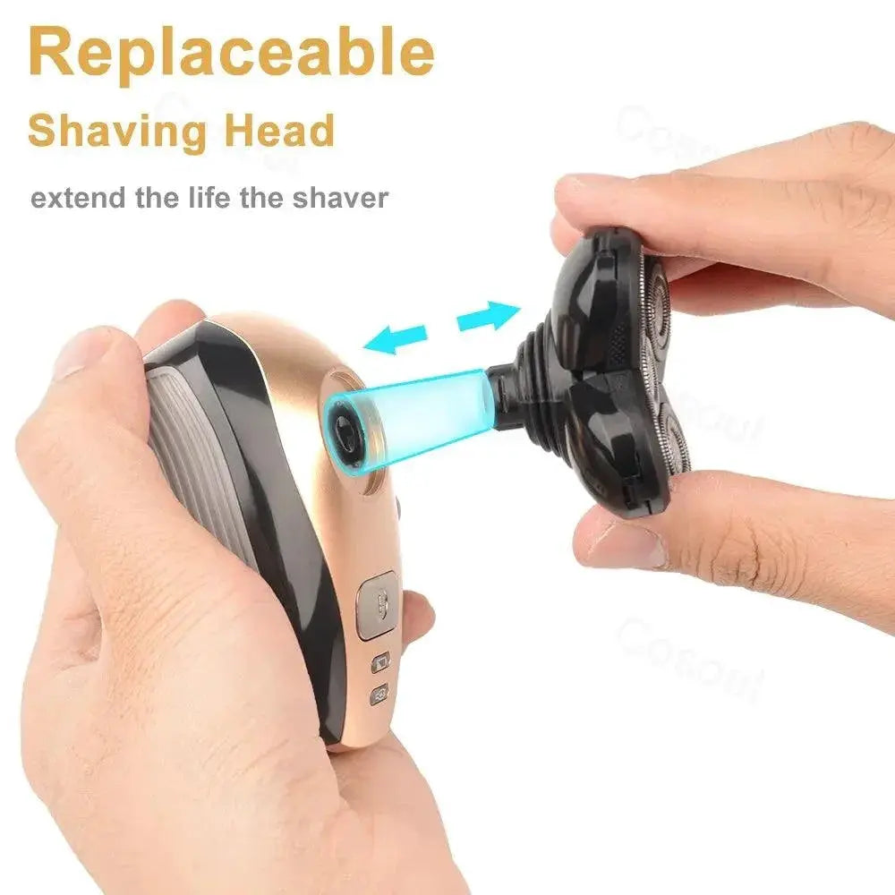 Bald Head Electric Shaver USB Charging Precision Grooming