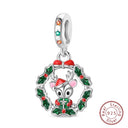 Sterling Silver Christmas Charm Santa