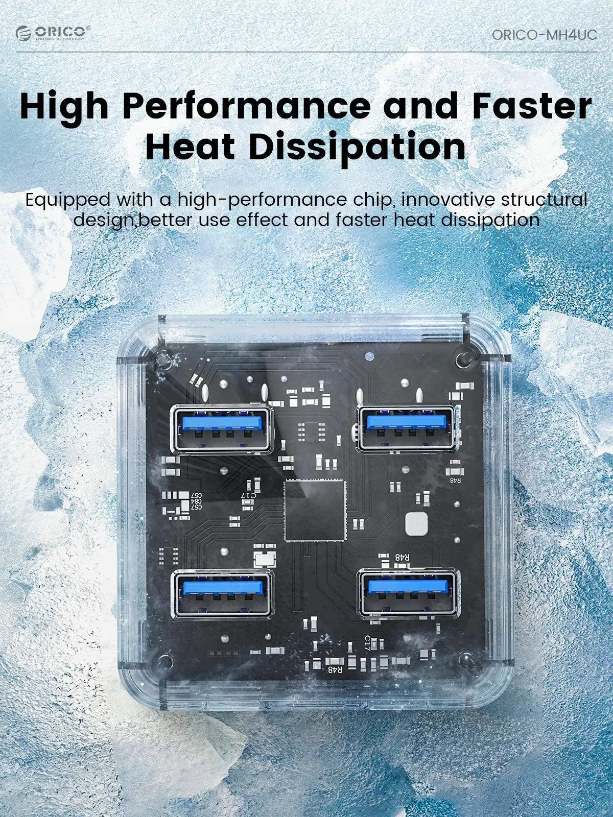 Orico USB C Hub Expansion for Lightning Fast Data Transfer