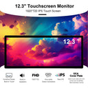 Wisecoco 12.3/11.3''Touch Portable Monitor Stretched Bar Screen Gaming Monitor Not Support AMD Integrated Graphics