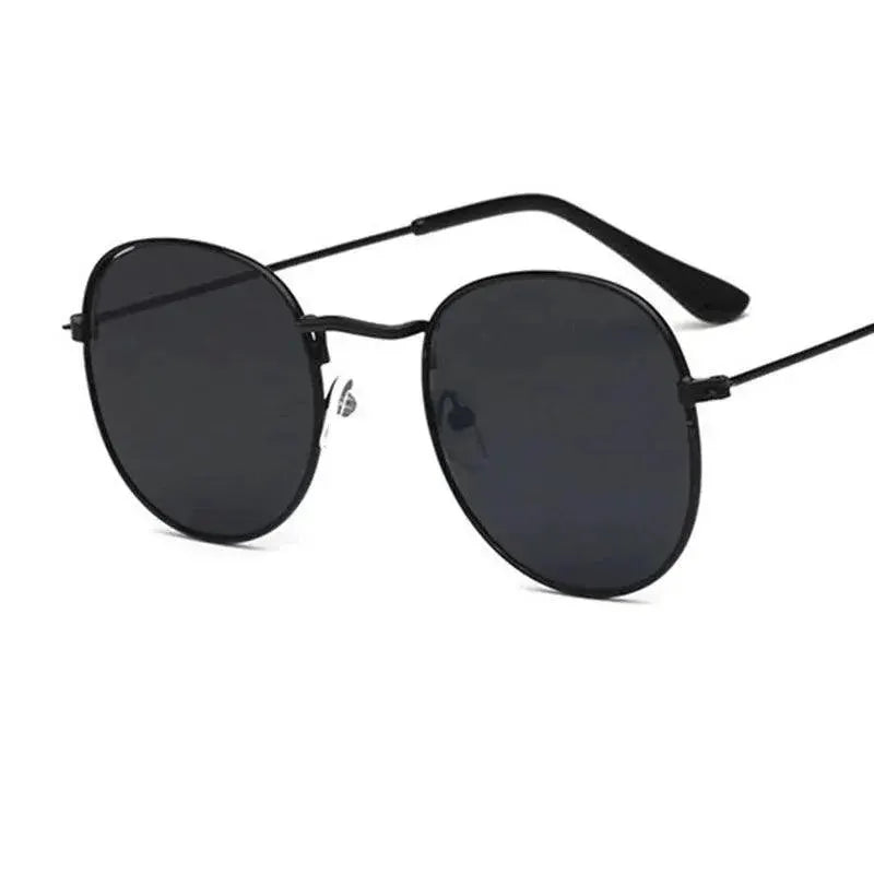 Vintage Metal Round Frame Sunglasses For Women Classic Style