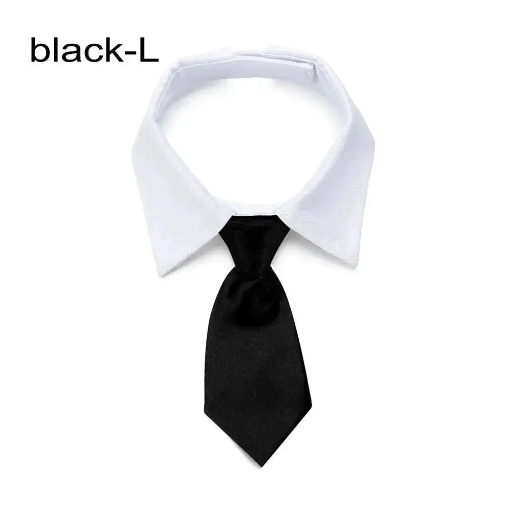 Pet Formal Necktie Tuxedo Bow Tie Black Red Collar