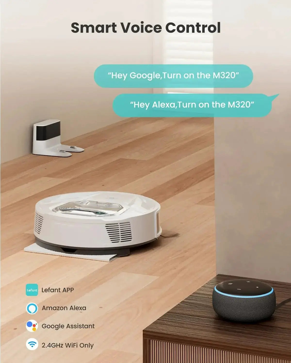 Lefant M320 6000Pa Suction Robot Vacuum Cleaner Pro - OurLum.com