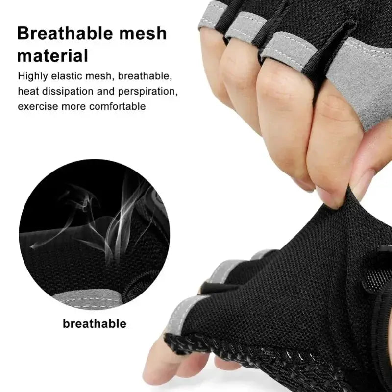 Half Finger Cycling Gloves For Men And Women Anti Slip
