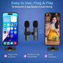 Basix Wireless Lav Mic - Noise Cancel Vlog Set