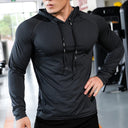 Mens Fitness Tracksuit Hoodie Gym Joggers Outdoor Workout