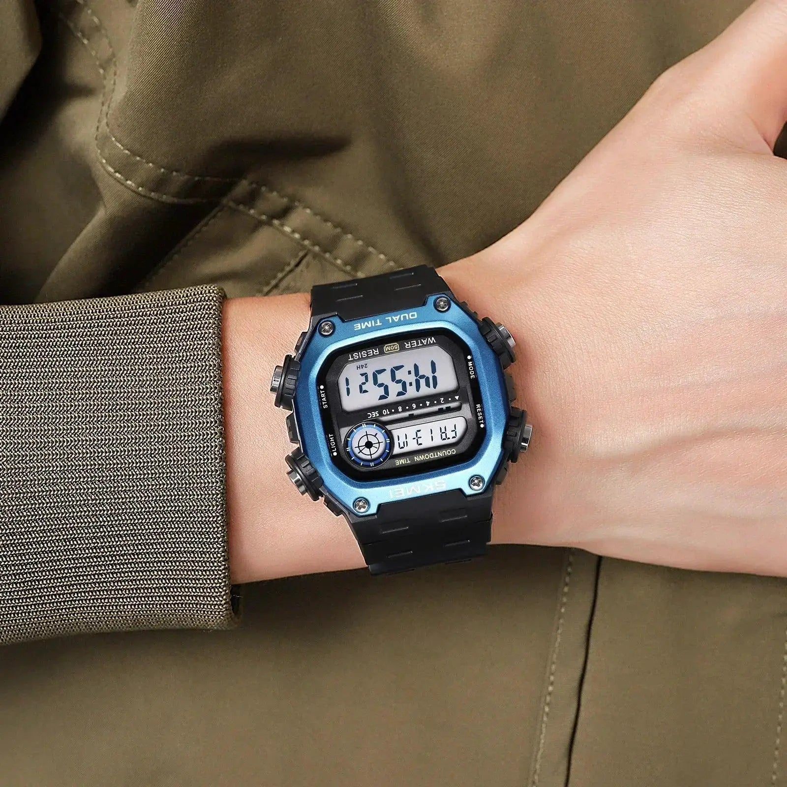 SKMEI Sports Chronograph Watch Waterproof Fitness Tracker