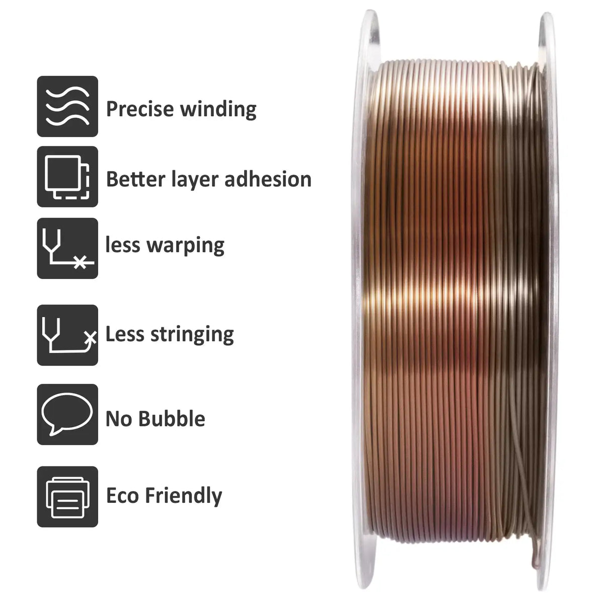 Silk PLA Filament Bulk Bundle for Glossy Models — product view 4