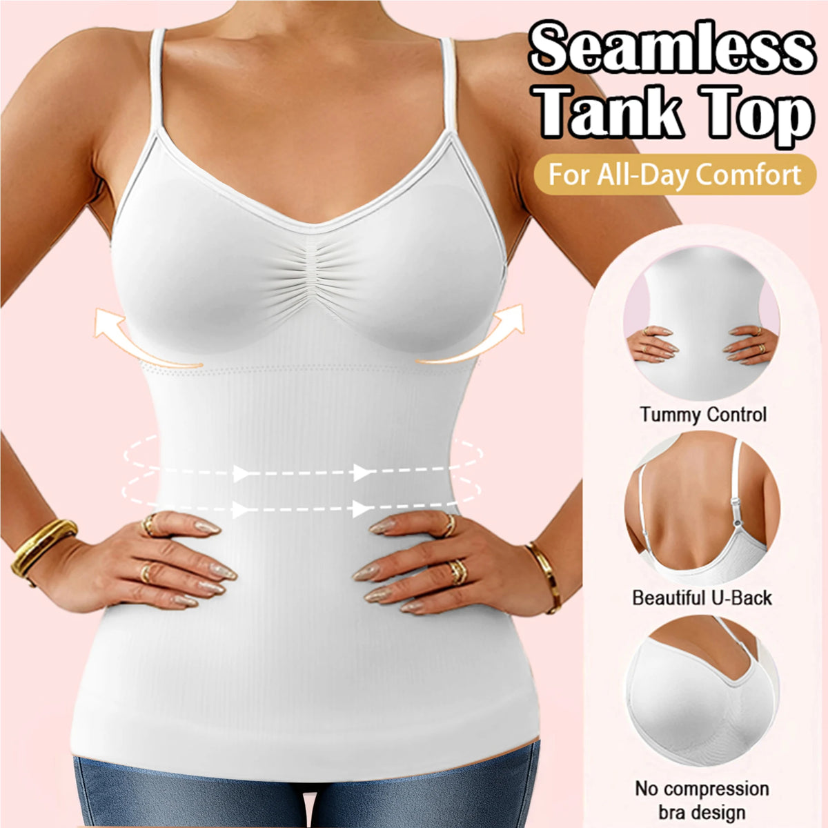 Padded Tummy Control Shapewear Camisole