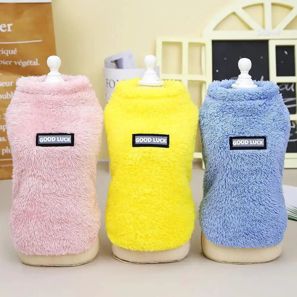 Cozy Fleece Winter Pet Vest Small Dogs Cats Warmth