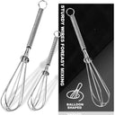 Small Wire Whisk Set of , Portable Stainless Steel Kitchen