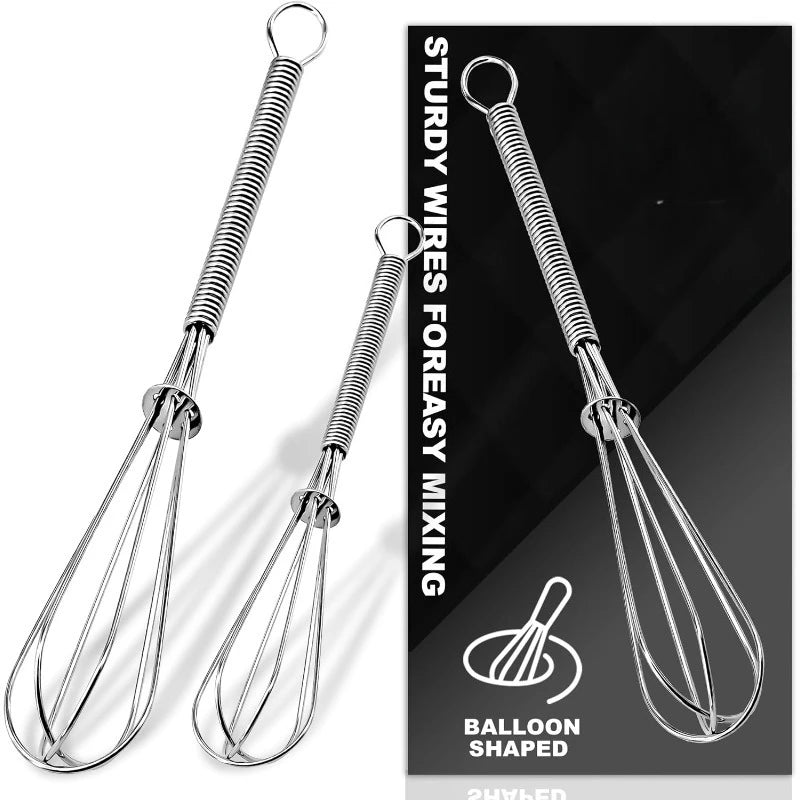 Small Wire Whisk Set of , Portable Stainless Steel Kitchen — product view 1