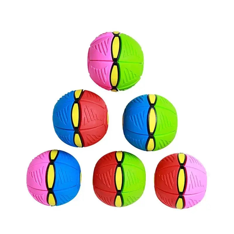Flying Saucer Ball Transformable UFO Toy Flat Throw For Kids