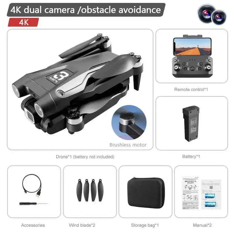 Z908Pro Max Drone Quadcopter With Dual 8K Cameras For Pros
