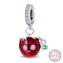 Red Series Charm Beads Sterling