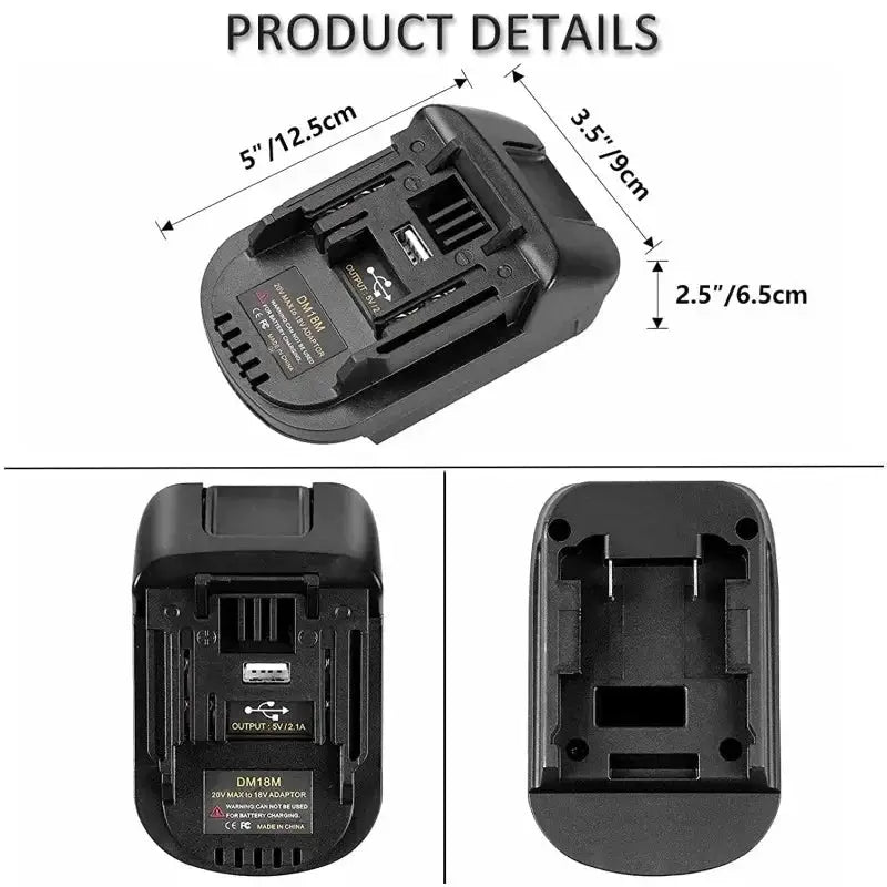 Dewalt To Makita Power Tool Adapter DM18M Converter