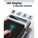 Space Saving Foldable Under Desk Treadmill With Remote Home Use