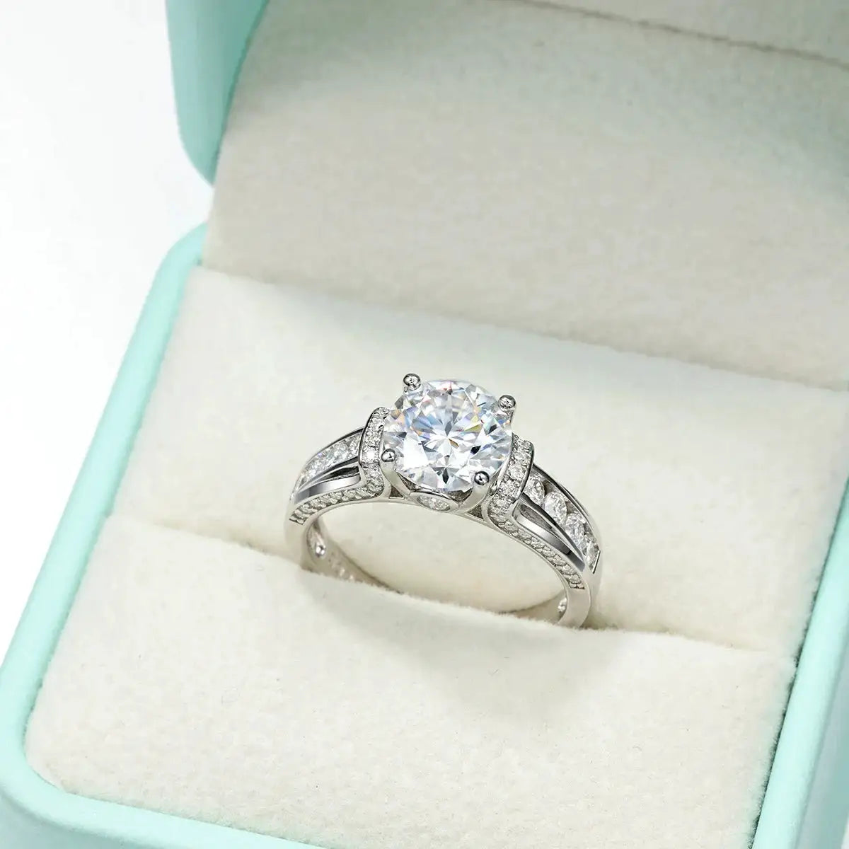 Starlight Moissanite Silver Ring — product view 1