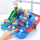 Racing Rail Car Adventure Train Toy Rocket Animals