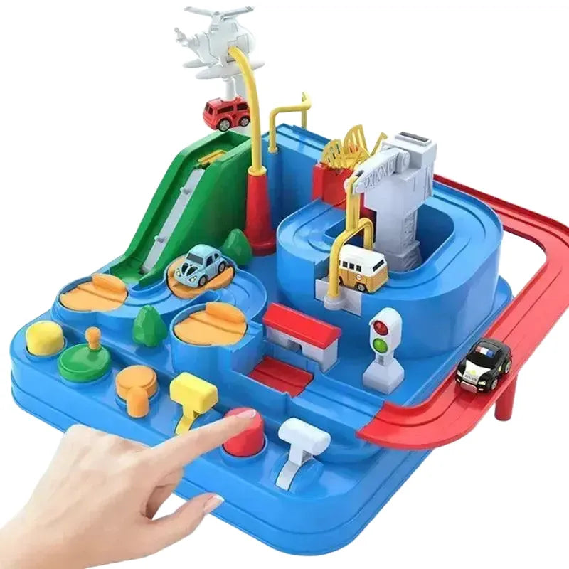Rail Car Toy for Kids STEM Growth — A-black-2-car