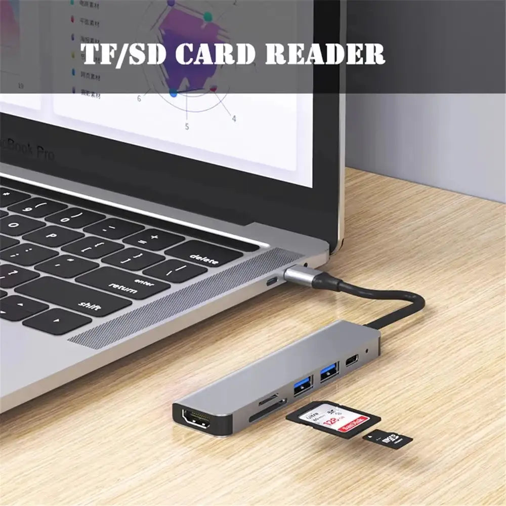 USB C Hub With HDMI PD Charging — product view 5